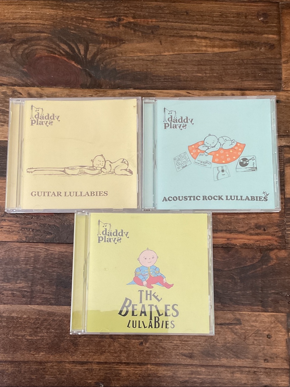 Lullaby CDs - three including lullabies, acoustic rock, the Beatles